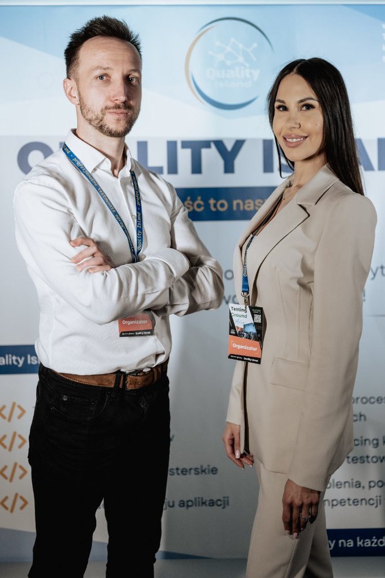Quality Island team at the conference stand